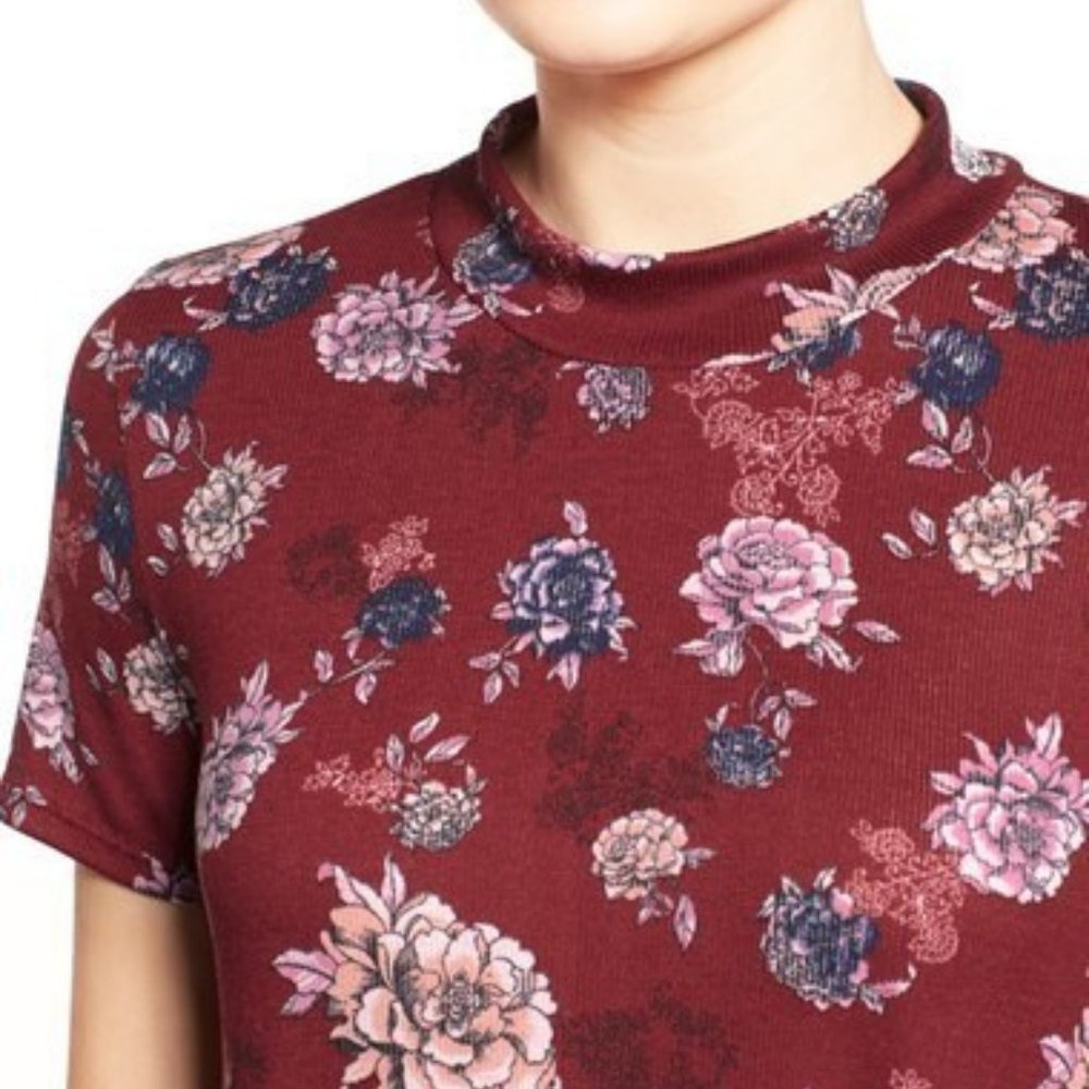 [SOLD] RARE Lush Floral Print Mock Neck Dress ASO Lydia Martin - Picture 5 of 11